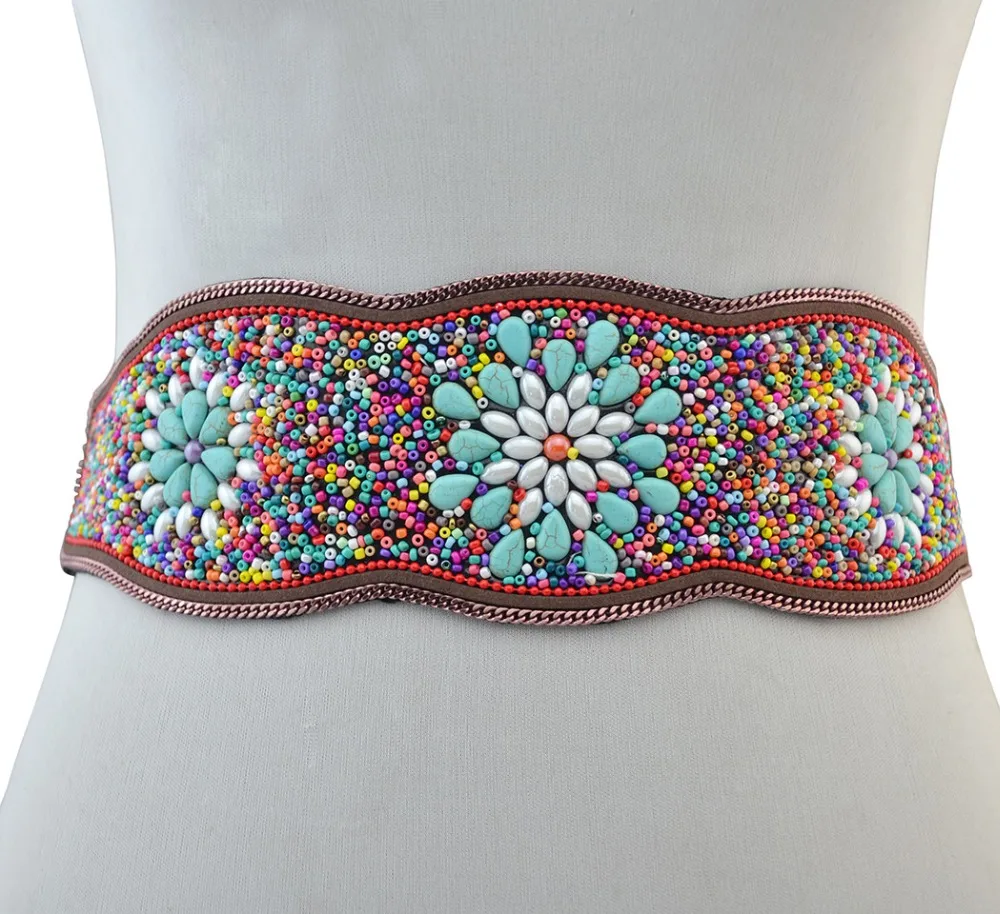 Bohemian Color Resin Bead Ethnic Belt Belly Waist Chain Gypsy Turquoise Flower Elastic Dance Clothing Girdle Arabic Body Jewelry
Bohemian Color Resin Bead Ethnic Belt Belly Waist Chain Gypsy Turquoise Flower Elastic Dance Clothing Girdle Arabic Body Jewelry