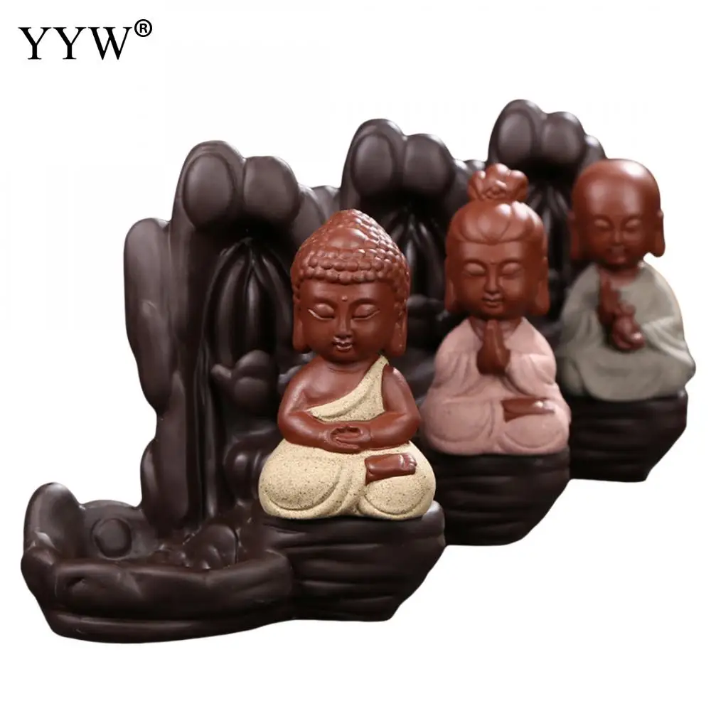 Smoke Waterfall Incense Burner Stick Holder Censer Aroma Backflow Incense Burner Aromatherapy Buddha Cute Mini Monk Home Decor
Smoke Waterfall Incense Burner Stick Holder Censer Aroma Backflow Incense Burner Aromatherapy Buddha Cute Mini Monk Home Decor