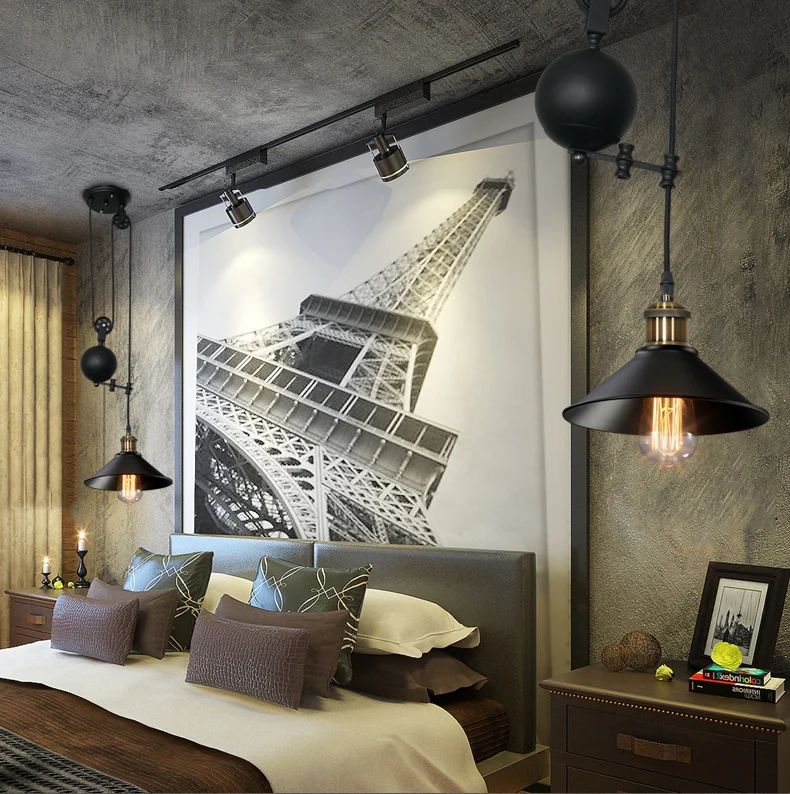 Free shipping iron pulley Retro Edison Bulb Light Chandelier Vintage Loft Antique Adjustable DIY E27 Art Ceiling Pendant Lamp
Free shipping iron pulley Retro Edison Bulb Light Chandelier Vintage Loft Antique Adjustable DIY E27 Art Ceiling Pendant Lamp
