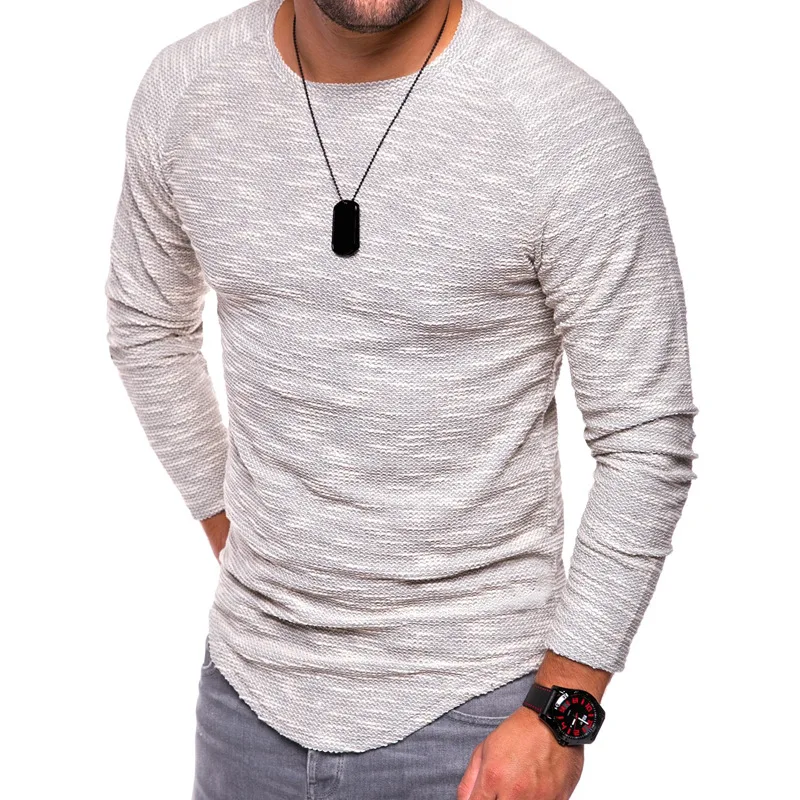 Vogue Nice Spring New Men T Shirt Long Sleeves Round Hem O Neck Street Slim Fit Tees Knitting Tops Blouse Big Size 6XL
Vogue Nice Spring New Men T Shirt Long Sleeves Round Hem O Neck Street Slim Fit Tees Knitting Tops Blouse Big Size 6XL