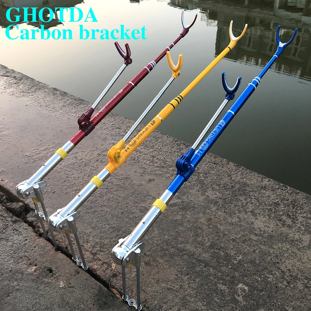 Strong Carbon Fiber Fish Rod Holder Stand Adjustable Telescoping Fishing Rod Bracket 1.7M 2.1M 2.4M
Strong Carbon Fiber Fish Rod Holder Stand Adjustable Telescoping Fishing Rod Bracket 1.7M 2.1M 2.4M