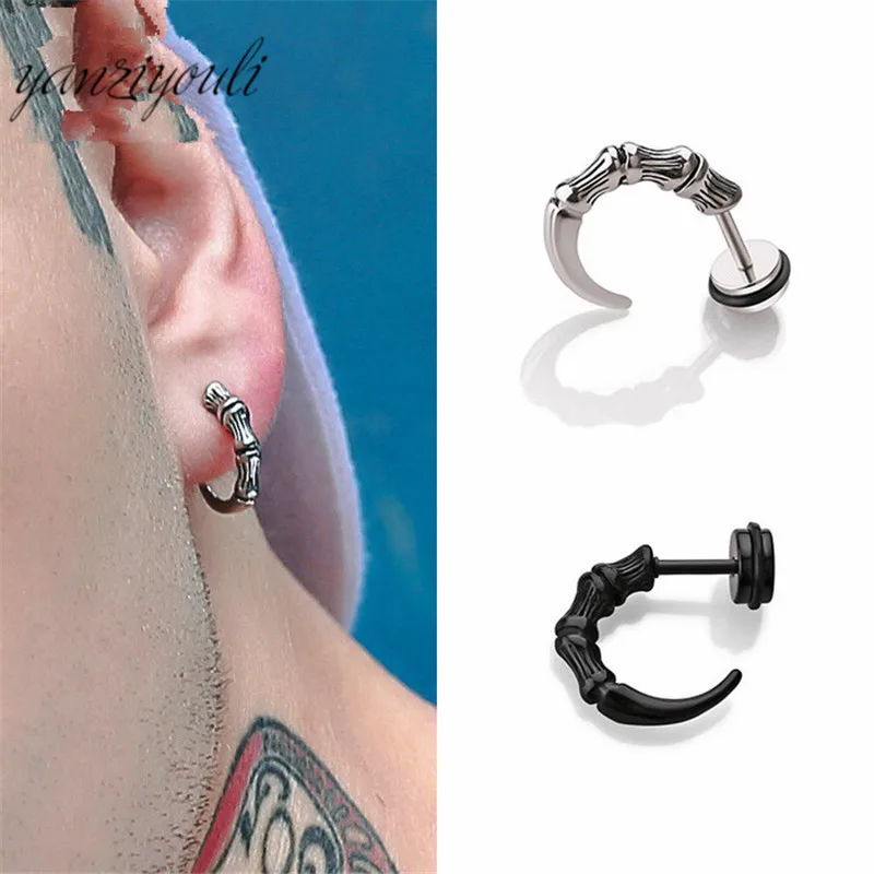 Gothic Punk Stainless Steel Earrings Women Men Hip Hop Black Eagle Claw Stud Earring Fashion Jewelry Best Gift for Friend Boys
Gothic Punk Stainless Steel Earrings Women Men Hip Hop Black Eagle Claw Stud Earring Fashion Jewelry Best Gift for Friend Boys