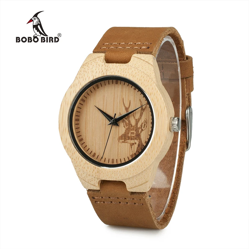 BOBO BIRD V-F29 Ladies Bamboo Wooden Watches Deer Head Engraving Design Quartz Wristwatch horloges vrouwen
BOBO BIRD V-F29 Ladies Bamboo Wooden Watches Deer Head Engraving Design Quartz Wristwatch horloges vrouwen