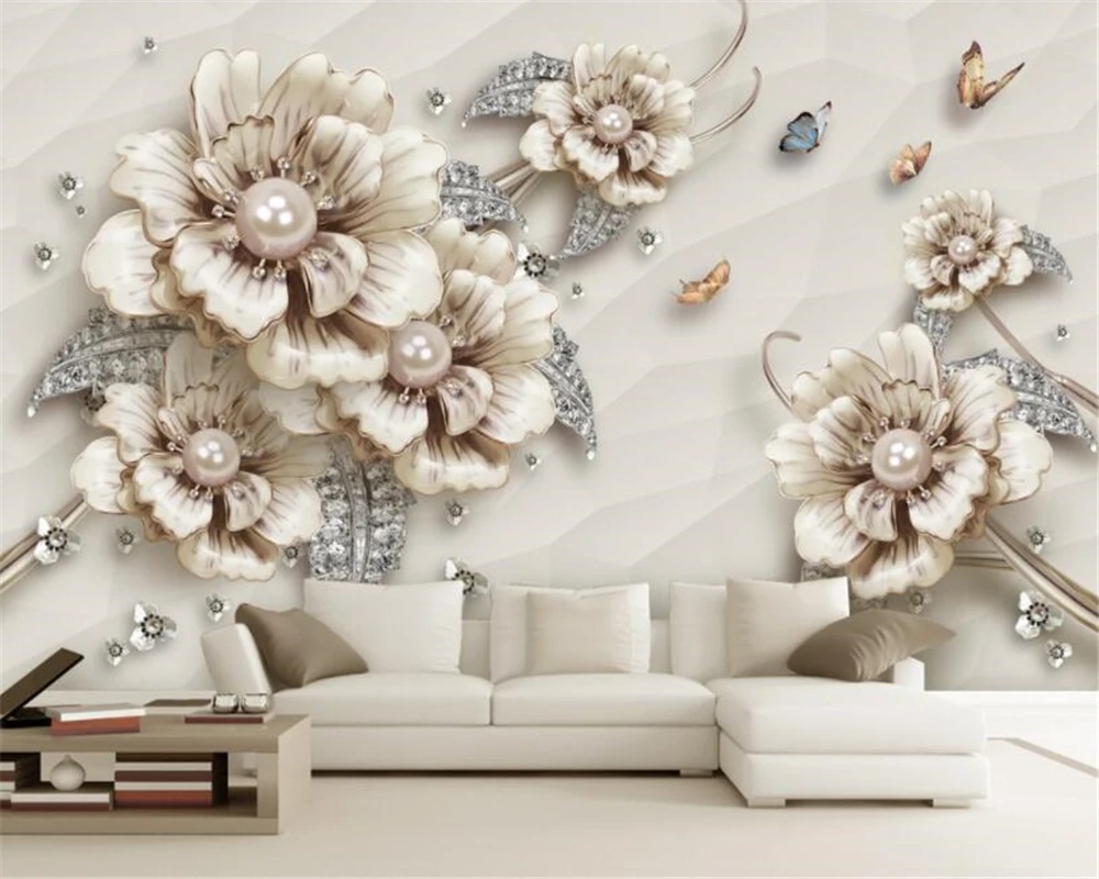 Beibehang High-quality 3d wallpaper murals exquisite luxury stereo jewelry flowers TV background wall wallpaper for walls 3 d
Beibehang High-quality 3d wallpaper murals exquisite luxury stereo jewelry flowers TV background wall wallpaper for walls 3 d