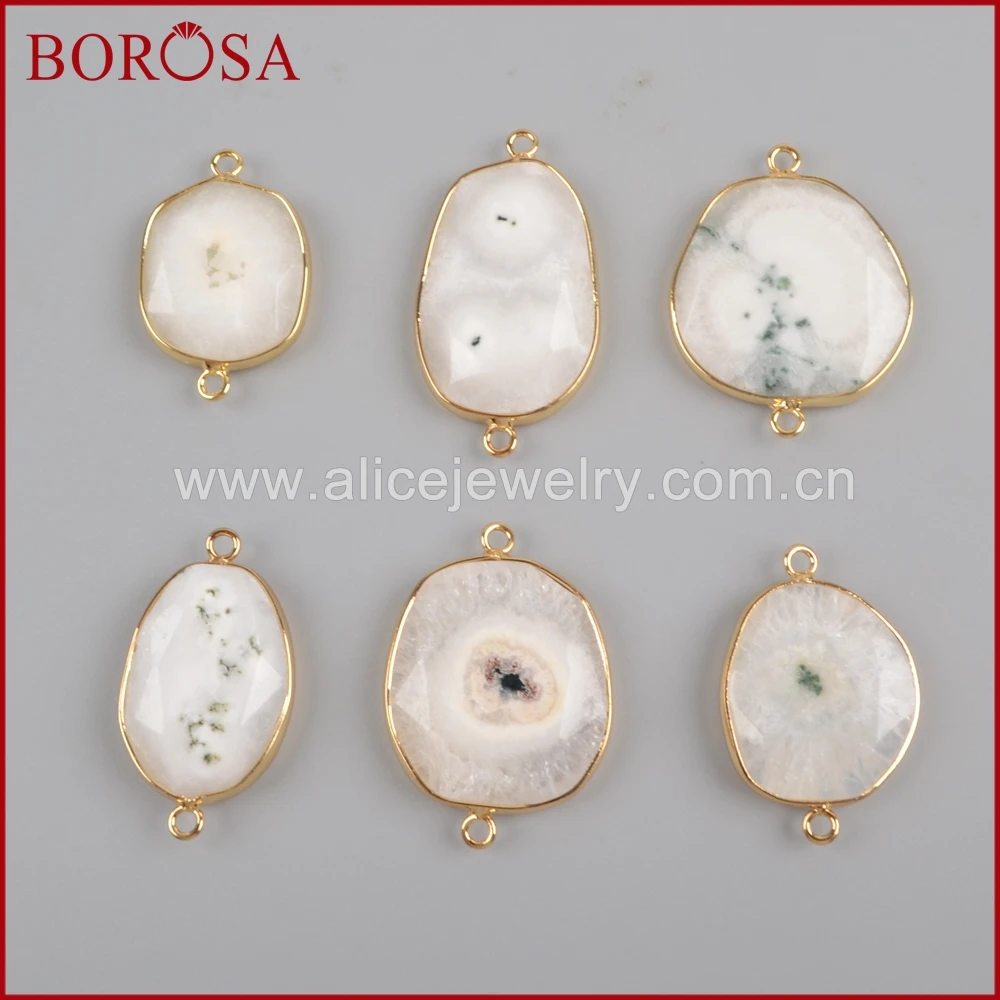 BOROSA Gold Color Natural White Solar Quartz Faceted Connector,Freeform Quartz Druzy Connector Double Bails Jewelry Making G1437
BOROSA Gold Color Natural White Solar Quartz Faceted Connector,Freeform Quartz Druzy Connector Double Bails Jewelry Making G1437