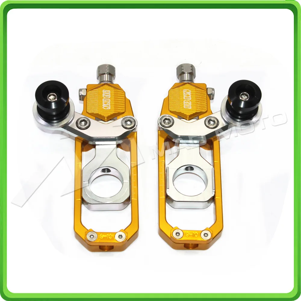 Motorcycle Chain Tensioner Adjuster with bobbins fit for HONDA CBR 600 RR CBR600RR 2005 2006 2007 2008 2009 2010 Gold & Silver
Motorcycle Chain Tensioner Adjuster with bobbins fit for HONDA CBR 600 RR CBR600RR 2005 2006 2007 2008 2009 2010 Gold & Silver