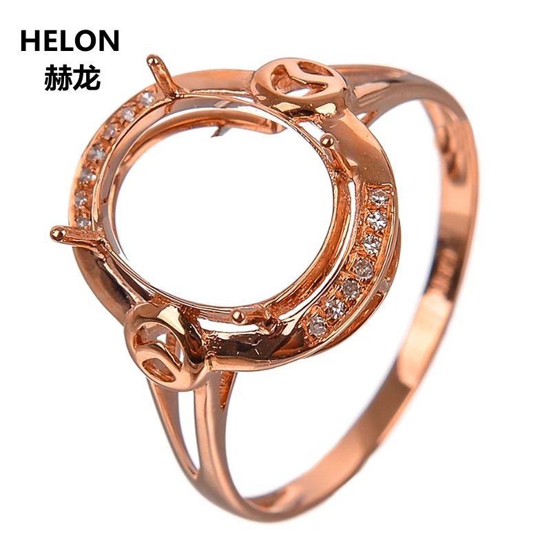 Solid 14k Rose Gold Natural Diamonds Engagement Wedding Ring 8x10mm Oval Cut Semi Mount Ring White Yellow Gold Optional
Solid 14k Rose Gold Natural Diamonds Engagement Wedding Ring 8x10mm Oval Cut Semi Mount Ring White Yellow Gold Optional