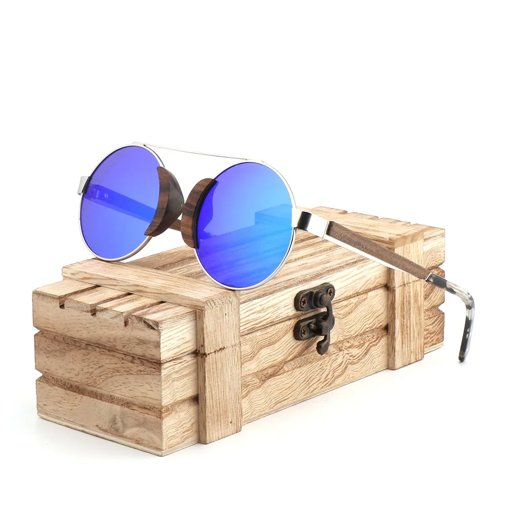 New Bamboo Wood Glasses Women Fashion Retro Round Sunglasses Polarized Blue Lens UV400 With Box Gift Gafas de sol
New Bamboo Wood Glasses Women Fashion Retro Round Sunglasses Polarized Blue Lens UV400 With Box Gift Gafas de sol