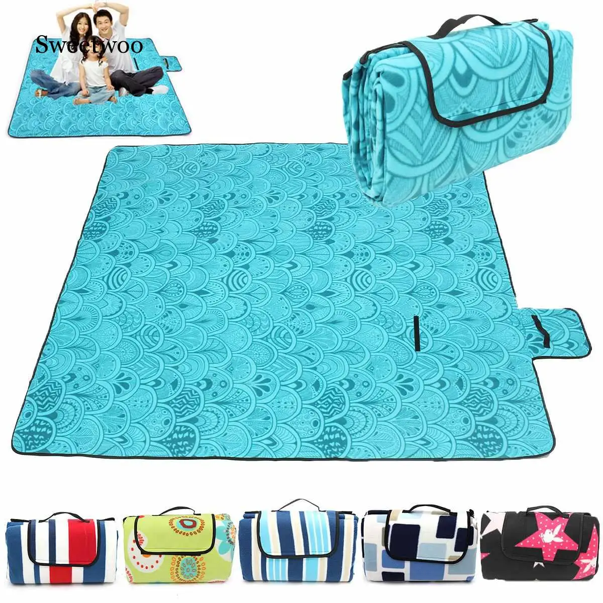 2x2M Waterproof Folding Picnic Mat Outdoor Camping Beach Moisture-proof Blanket Portable Camping Mat Hiking Beach Pad Yoga Mat
2x2M Waterproof Folding Picnic Mat Outdoor Camping Beach Moisture-proof Blanket Portable Camping Mat Hiking Beach Pad Yoga Mat