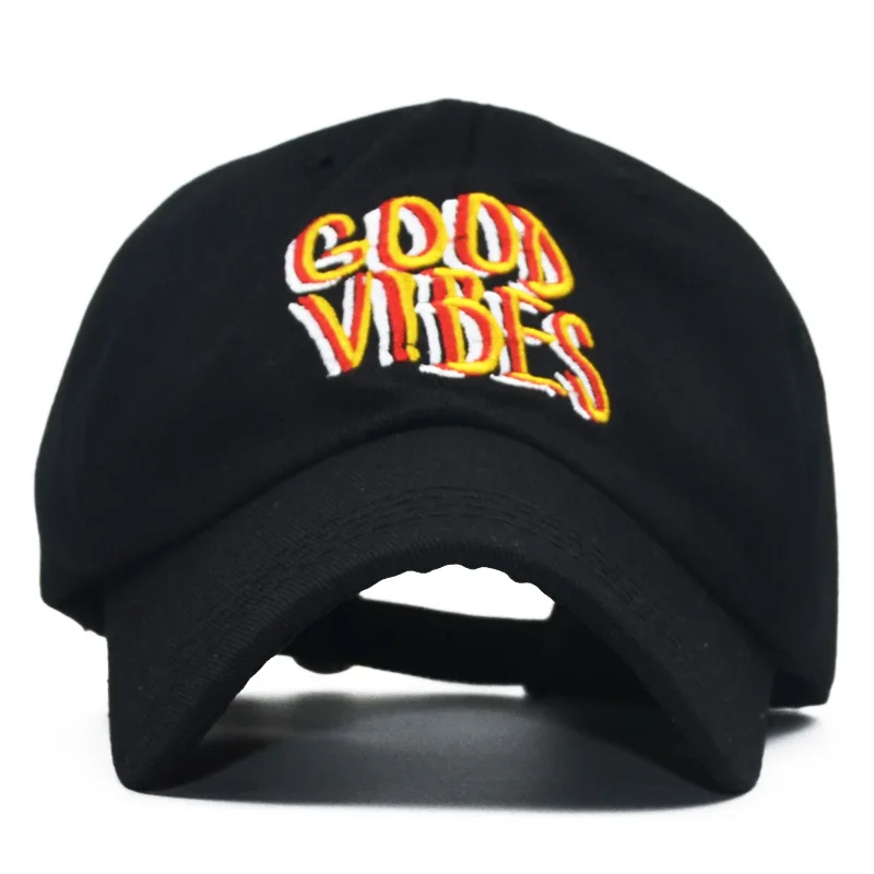 Brand Good Vibes embroidery baseball cap Adjustable Hip Hop Dad Hat Fashion men women Snapback hats Bone Garros
Brand Good Vibes embroidery baseball cap Adjustable Hip Hop Dad Hat Fashion men women Snapback hats Bone Garros
