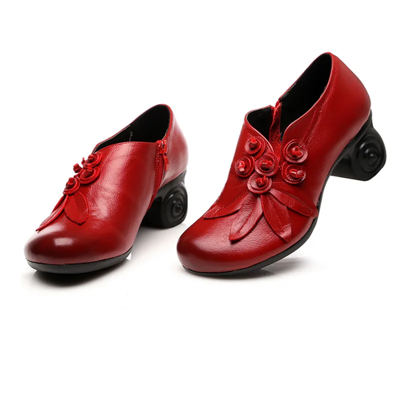 CEYANEAO2019 Flower Genuine Leather women pumps high heels shoes for women Female Soft Autumn Handmade office ShoesE1476
CEYANEAO2019 Flower Genuine Leather women pumps high heels shoes for women Female Soft Autumn Handmade office ShoesE1476