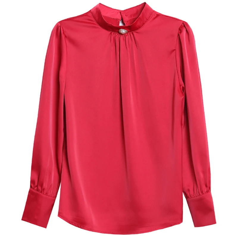 2019 Spring new Chiffon Blouses women fashion Diamonds O-Neck Tops Shirts red Casual Large size Long sleeve Shirts women
2019 Spring new Chiffon Blouses women fashion Diamonds O-Neck Tops Shirts red Casual Large size Long sleeve Shirts women