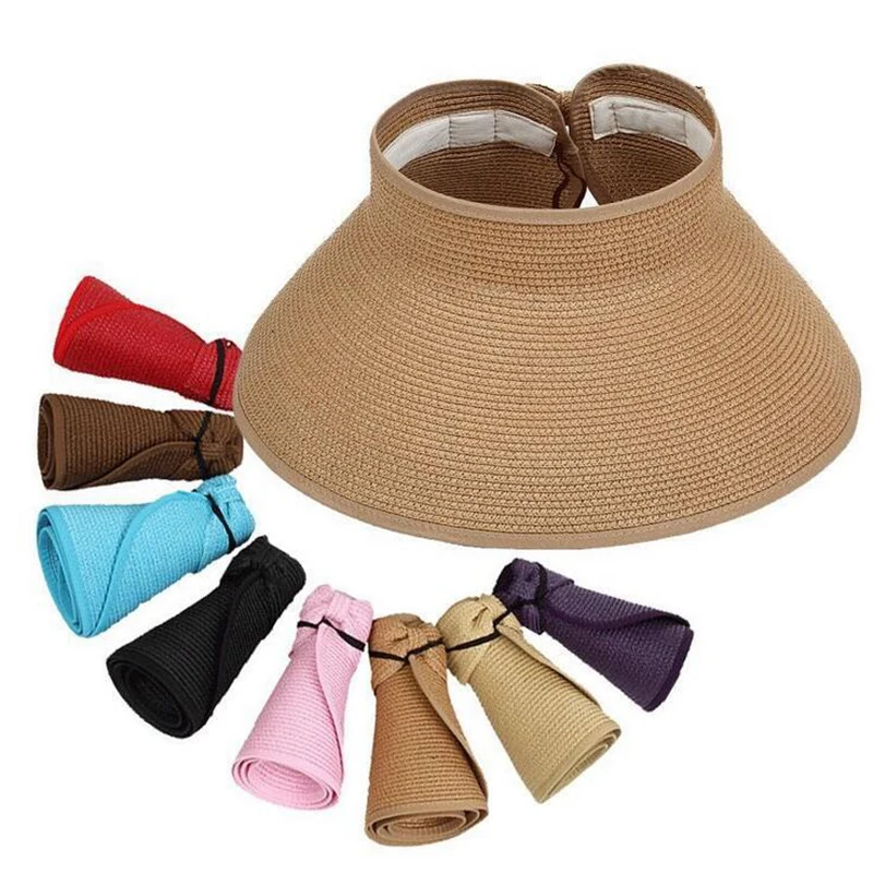 oZyc Brand 2017 New Spring Summer Visors Cap Foldable Wide Large Brim Sun Hat Beach Hats for Women Straw Hat Wholesale Chapeau
oZyc Brand 2017 New Spring Summer Visors Cap Foldable Wide Large Brim Sun Hat Beach Hats for Women Straw Hat Wholesale Chapeau