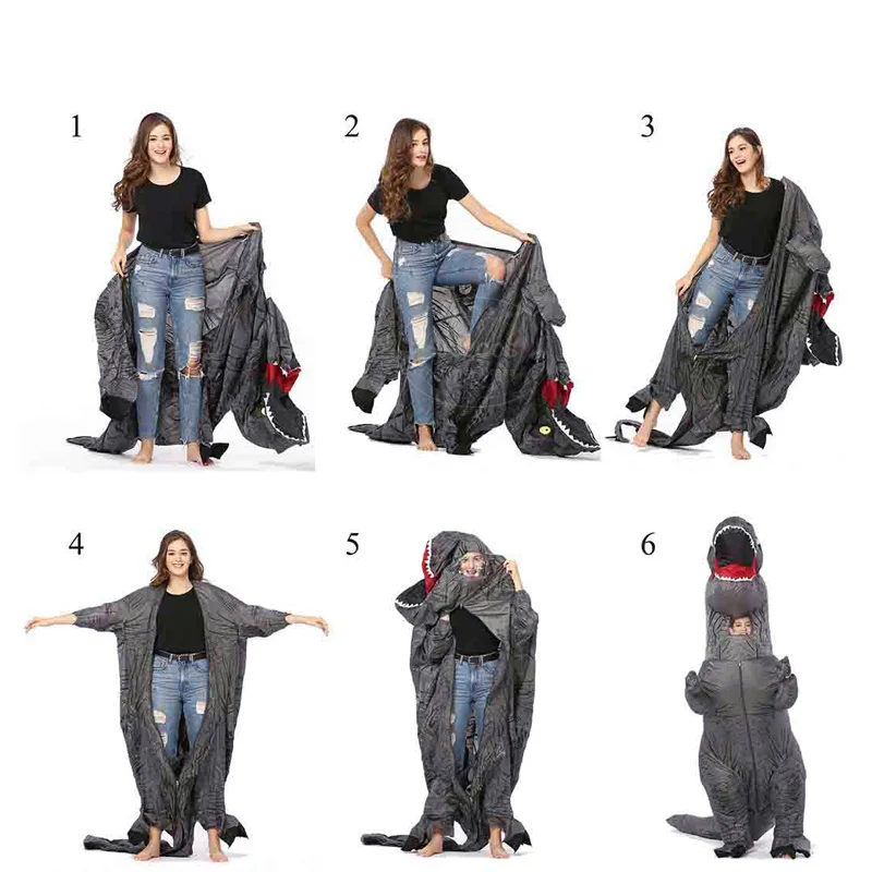 JYZCOS Inflatable Dinosaur Costume Kids Adult Blow Up T-Rex Unicorn Cowboy Sumo Wrestler Outfit Cosplay Purim Halloween Carnival
JYZCOS Inflatable Dinosaur Costume Kids Adult Blow Up T-Rex Unicorn Cowboy Sumo Wrestler Outfit Cosplay Purim Halloween Carnival