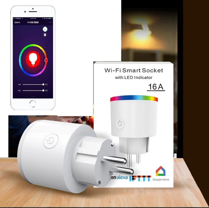 Умная Wi-Fi розетка с голосовым дистанционным управлением, домашняя розетка с таймером через приложение для Google HOME, Alexa, IFTTT, европейская вилка
Умная Wi-Fi розетка с голосовым дистанционным управлением, домашняя розетка с таймером через приложение для Google HOME, Alexa, IFTTT, европейская вилка