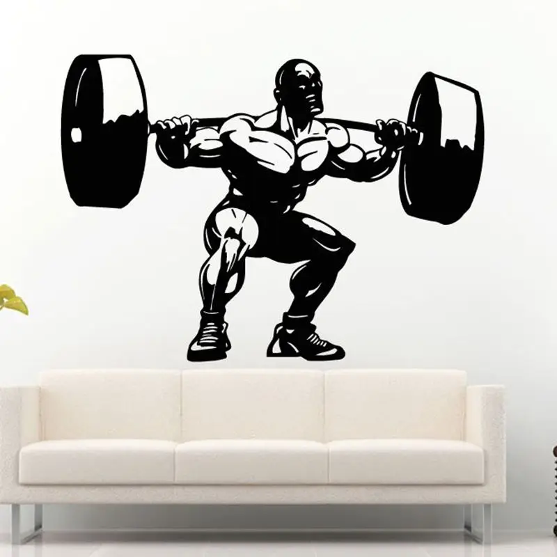 Gym Sticker Fitness Barbell Muscle Crossfit Decal Body-building Posters Vinyl Wall Decals Parede Decor Mural Gym Sticker
Gym Sticker Fitness Barbell Muscle Crossfit Decal Body-building Posters Vinyl Wall Decals Parede Decor Mural Gym Sticker