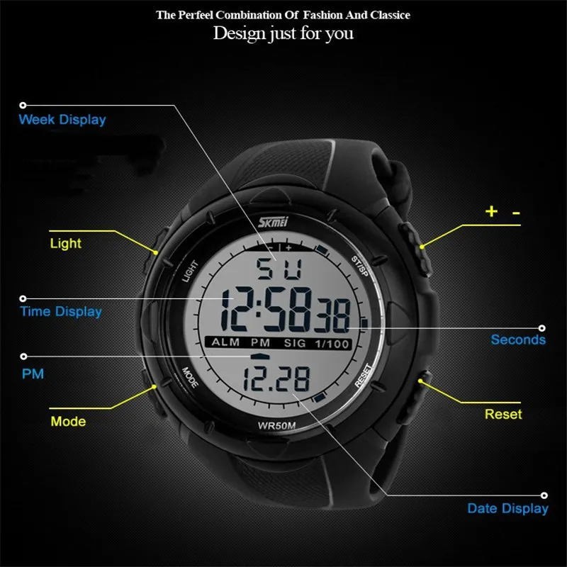 Хит продаж новинка известный роскошный бренд мужские спортивные часы военные