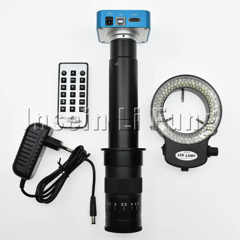 Full HD 20MP 1080P HDMI USB промышленный цифровой видео микроскоп камера + 10X-300X C-mount объектив + регулируемый 144 светодиодный источник света
Full HD 20MP 1080P HDMI USB промышленный цифровой видео микроскоп камера + 10X-300X C-mount объектив + регулируемый 144 светодиодный источник света