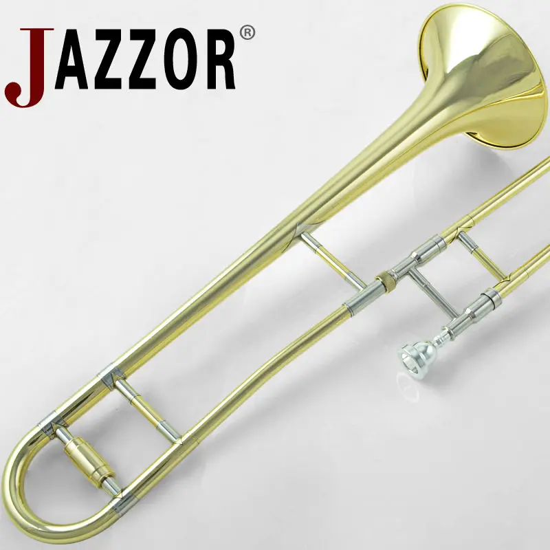 JAZZOR JYTB E100 альт тромбон B плоский золотой лак латунный Тромбон|brass trombone|alto trombonetrombone