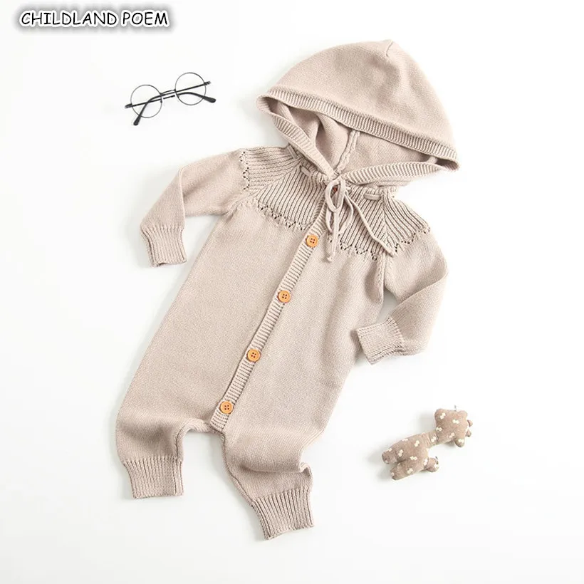 Baby Rompers Autumn Baby Girl Romper Knitting Baby Clothes Newborn Baby Knitted Romper Hooded Infant Boys Jumpsuit Overalls
Baby Rompers Autumn Baby Girl Romper Knitting Baby Clothes Newborn Baby Knitted Romper Hooded Infant Boys Jumpsuit Overalls