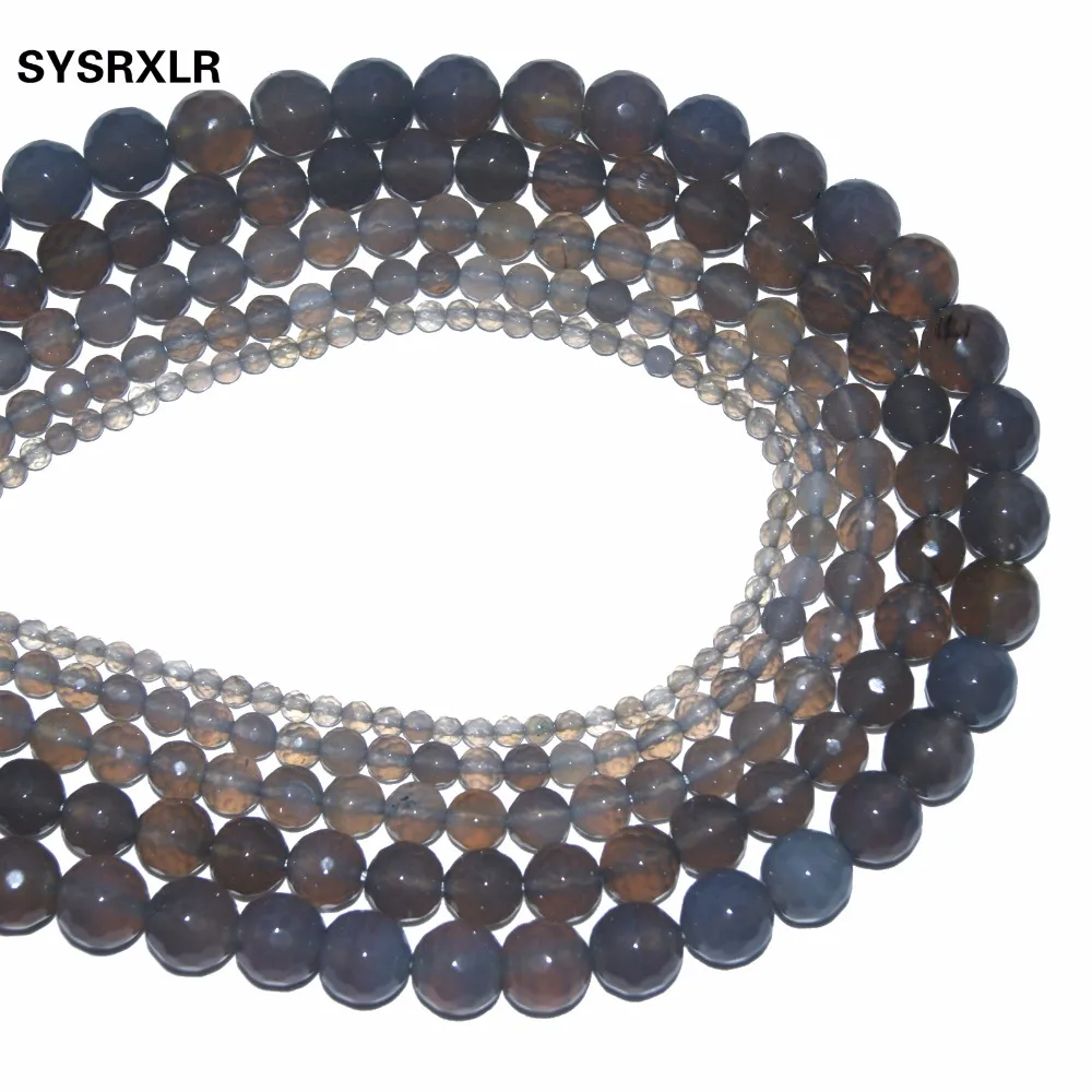 Natural Stone Faceted Gray Agat Round Beads For Jewelry Making DIY Bracelet Necklace Material 4 6 8 10 12 MM Strand
Natural Stone Faceted Gray Agat Round Beads For Jewelry Making DIY Bracelet Necklace Material 4 6 8 10 12 MM Strand