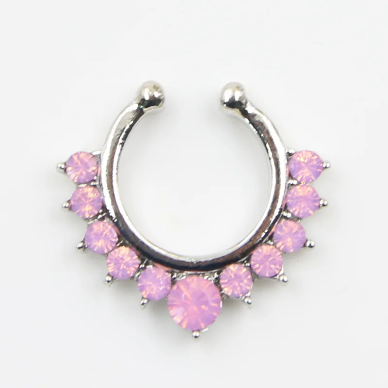 Top quality hot sale fake septum crystal clicker Fake nose Ring Piercing faux Body jewelry Hoop For Women Septum Clip non
Top quality hot sale fake septum crystal clicker Fake nose Ring Piercing faux Body jewelry Hoop For Women Septum Clip non