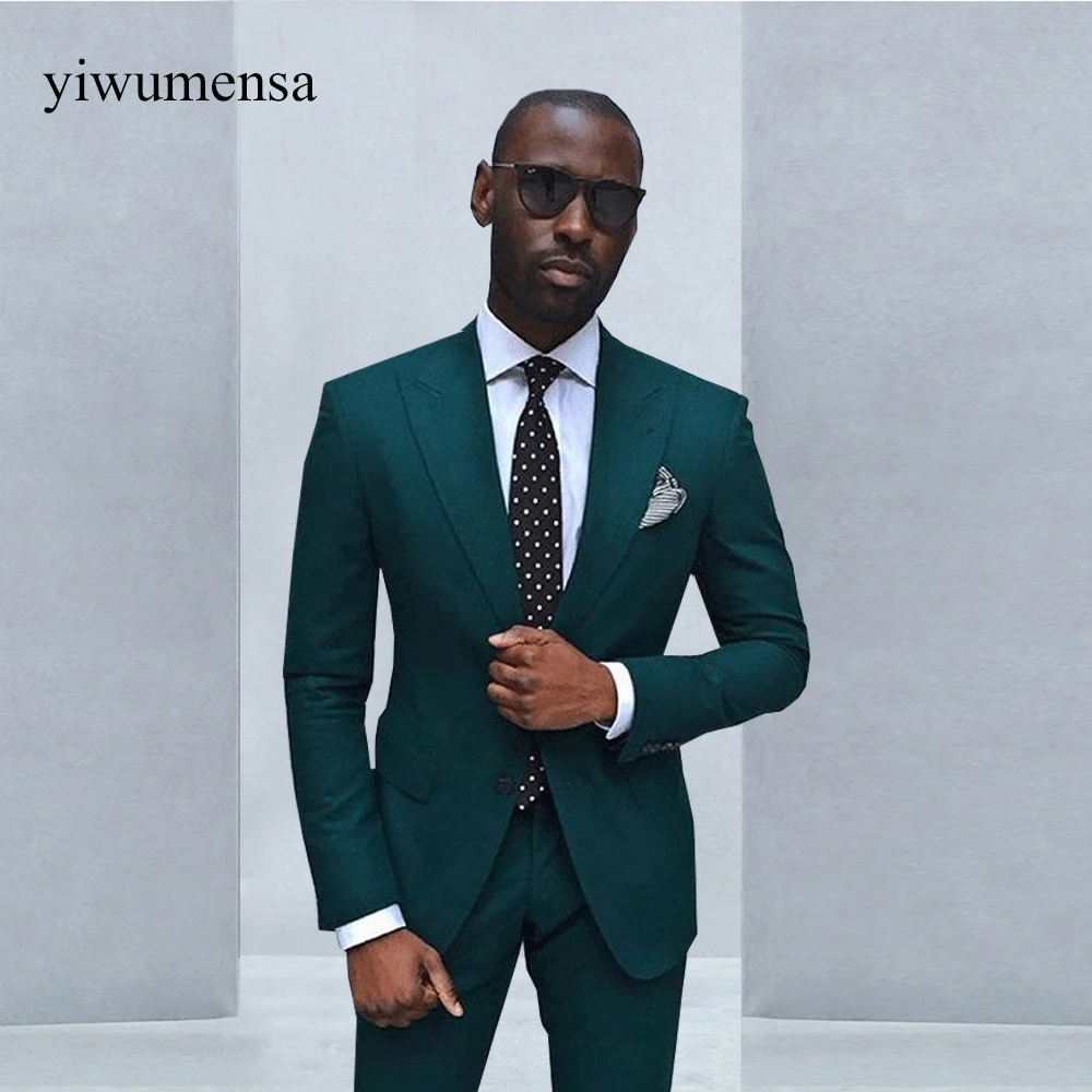 YIWUMENSA Slim Fit Green Peaked Lapel Jacket+Pants 2 Piece Blazer+Pants Slim One Buttons Mens Suits Wedding 2020 Smoking Wear
YIWUMENSA Slim Fit Green Peaked Lapel Jacket+Pants 2 Piece Blazer+Pants Slim One Buttons Mens Suits Wedding 2020 Smoking Wear