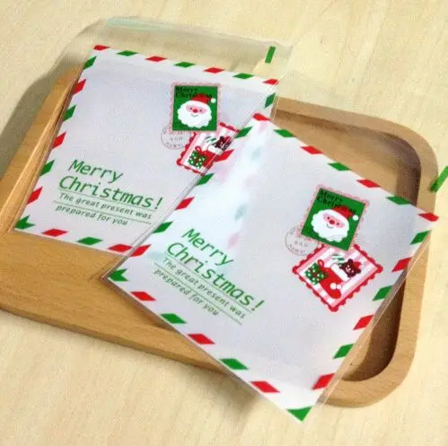 ST Size 10x13cm cookie packaging Christmas Santa Claus Reindeer favor Stamp self adhesive gift plastic bags 100pcs/lot
ST Size 10x13cm cookie packaging Christmas Santa Claus Reindeer favor Stamp self adhesive gift plastic bags 100pcs/lot