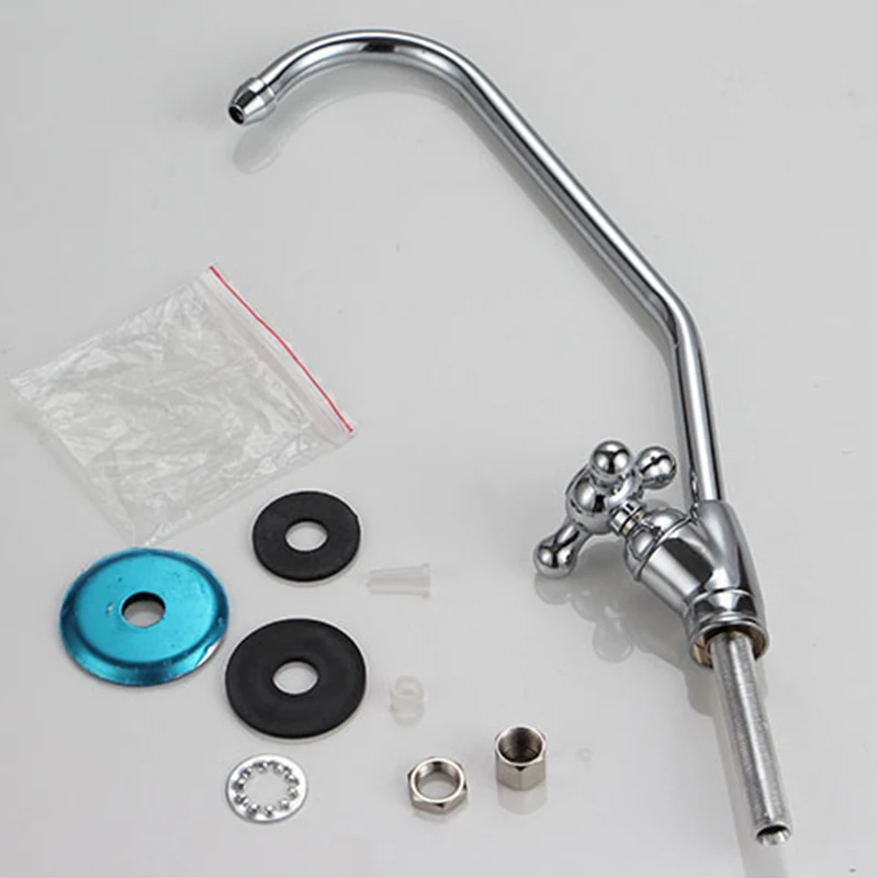 Water filter parts Stainless Steel Material Faucet sets purifier Tap Kitchen RO 1/4 Inch Connect Hose | Бытовая техника