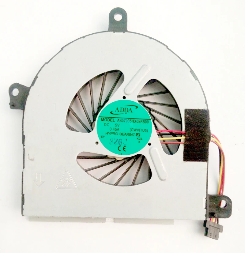 Новый ADDA AB07005HX08FB00 CWVITU5 для Lenovo IdeaPad U510 U510-IF DC5V 0.45A 4PIN 4 провод CPU вентилятор