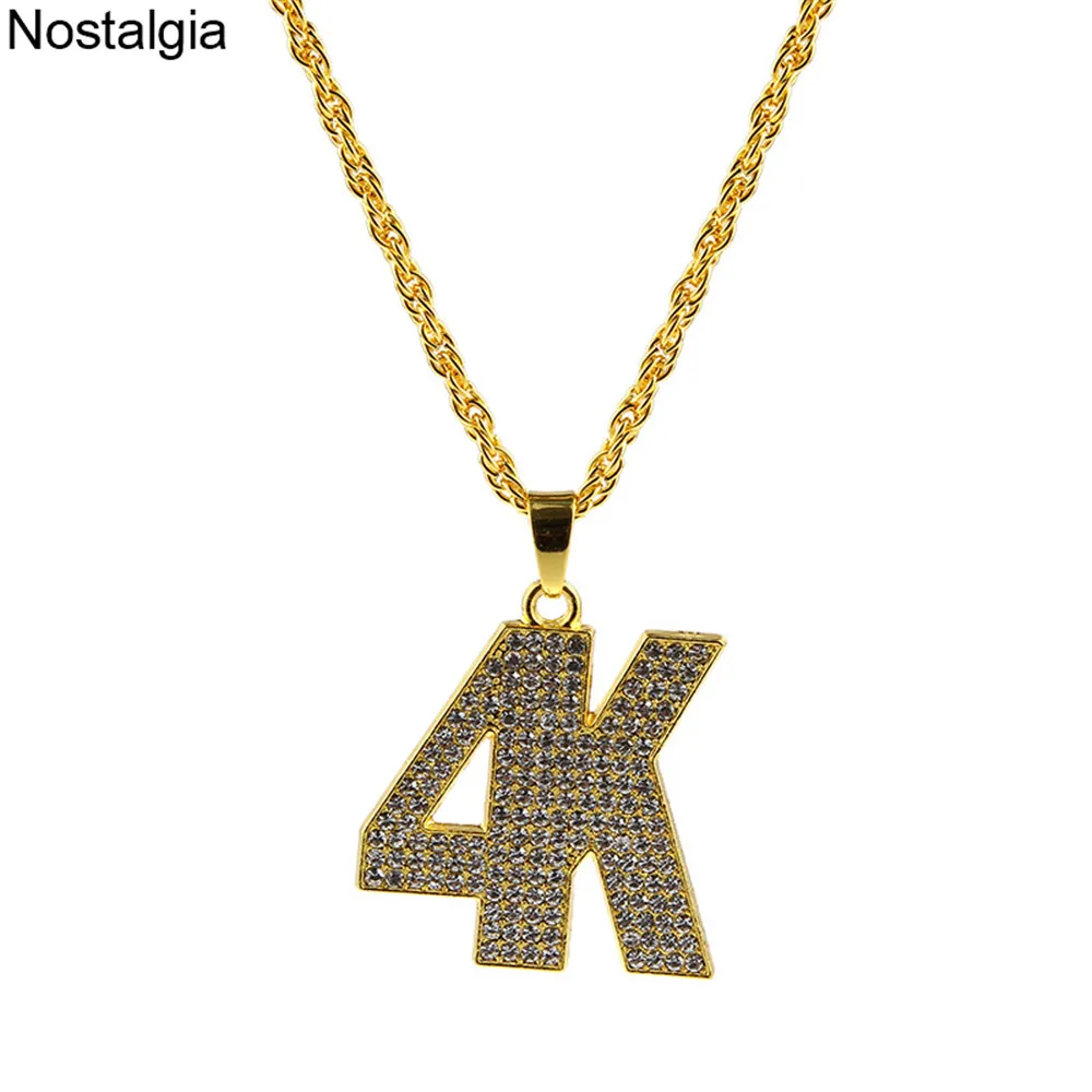 Nostalgia 4K Letter Pendant Initial Necklace Crystal Number Alphabet Hip Hop Bling Full Rhinestone Jewelry
Nostalgia 4K Letter Pendant Initial Necklace Crystal Number Alphabet Hip Hop Bling Full Rhinestone Jewelry