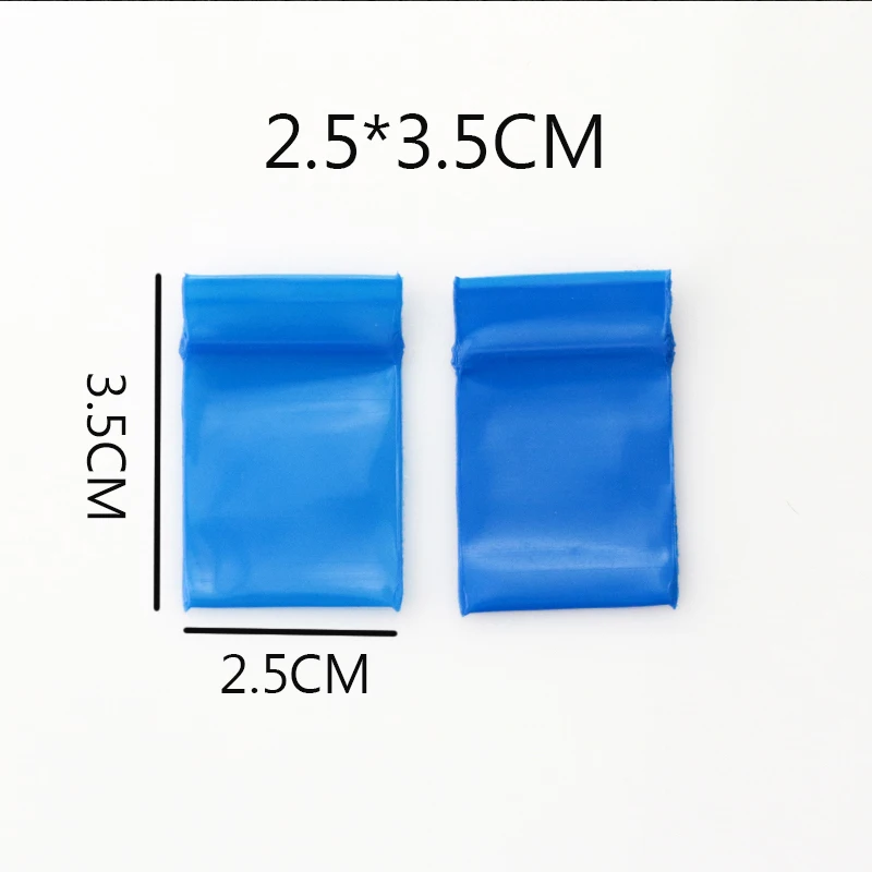 100pcs/Lot 2.5x3.5cm Blue Color Small Size Clear PE Plastic Bag Ziplock Resealable Pouch Zipped Gift Bags
100pcs/Lot 2.5x3.5cm Blue Color Small Size Clear PE Plastic Bag Ziplock Resealable Pouch Zipped Gift Bags