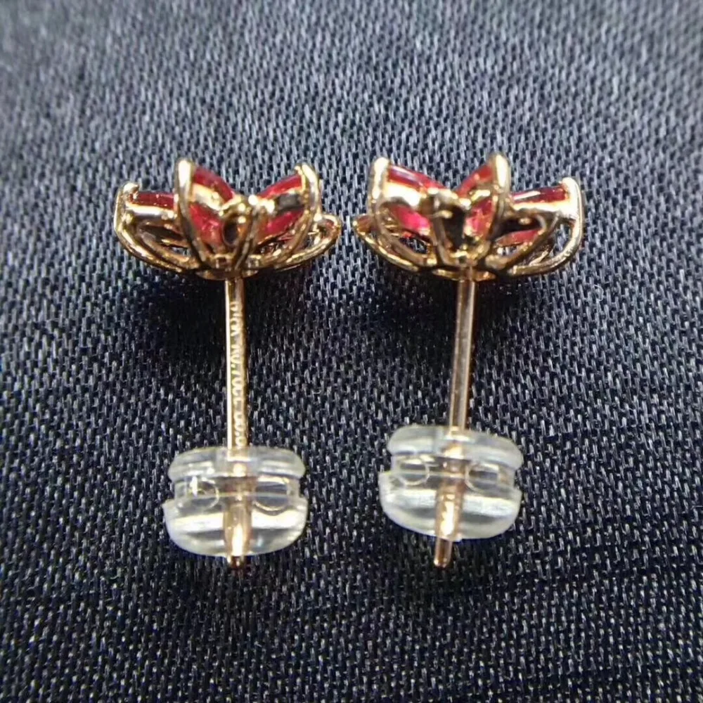 Flower Earring Natural ruby stud earring Free shipping Original real ruby 925 sterling silver Ruby Earring
Flower Earring Natural ruby stud earring Free shipping Original real ruby 925 sterling silver Ruby Earring