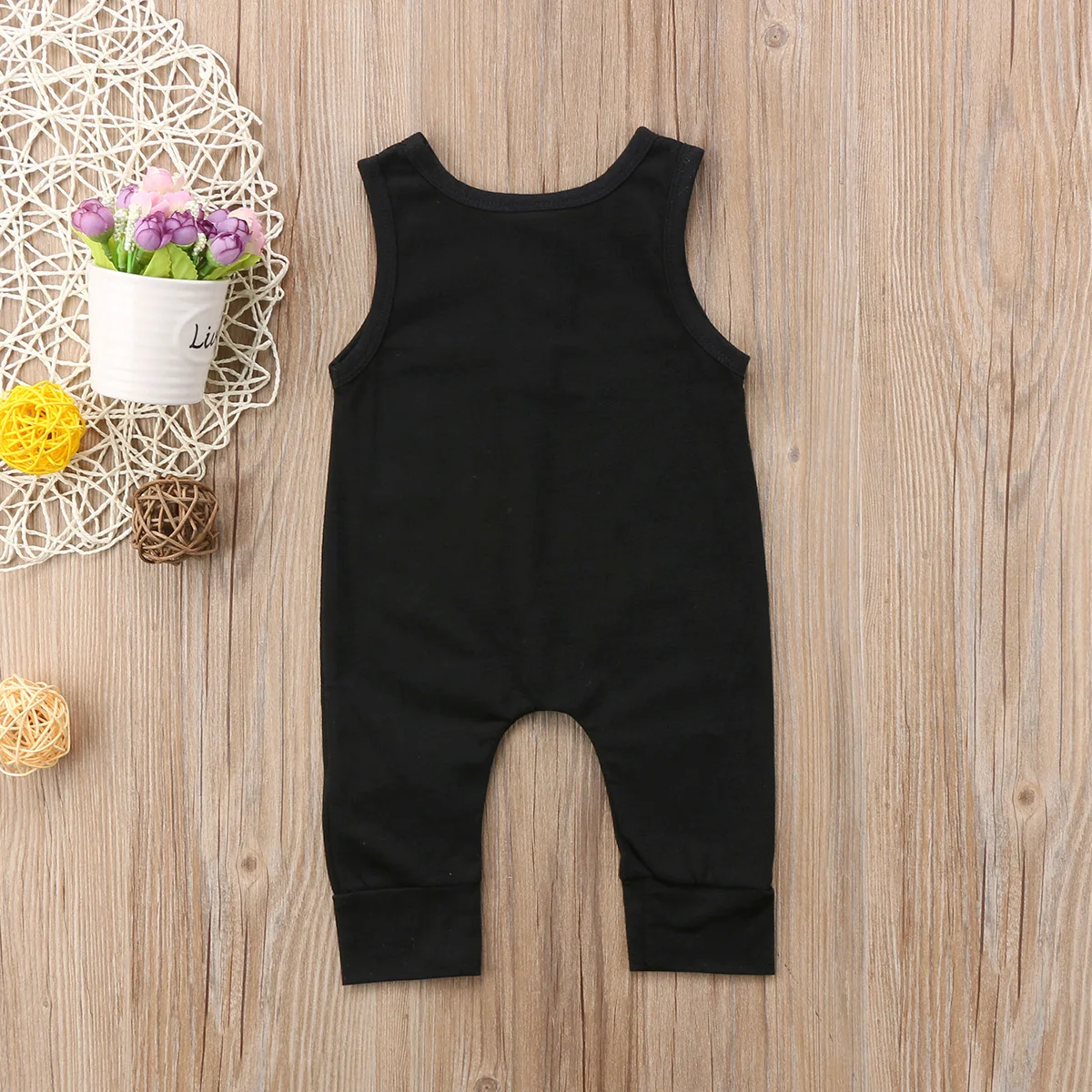 0-18M Infant Newborn Baby Boys Girls Clothes sleeveless Cotton Black Romper Jumpsuit Outfits Summer baby clothing
0-18M Infant Newborn Baby Boys Girls Clothes sleeveless Cotton Black Romper Jumpsuit Outfits Summer baby clothing