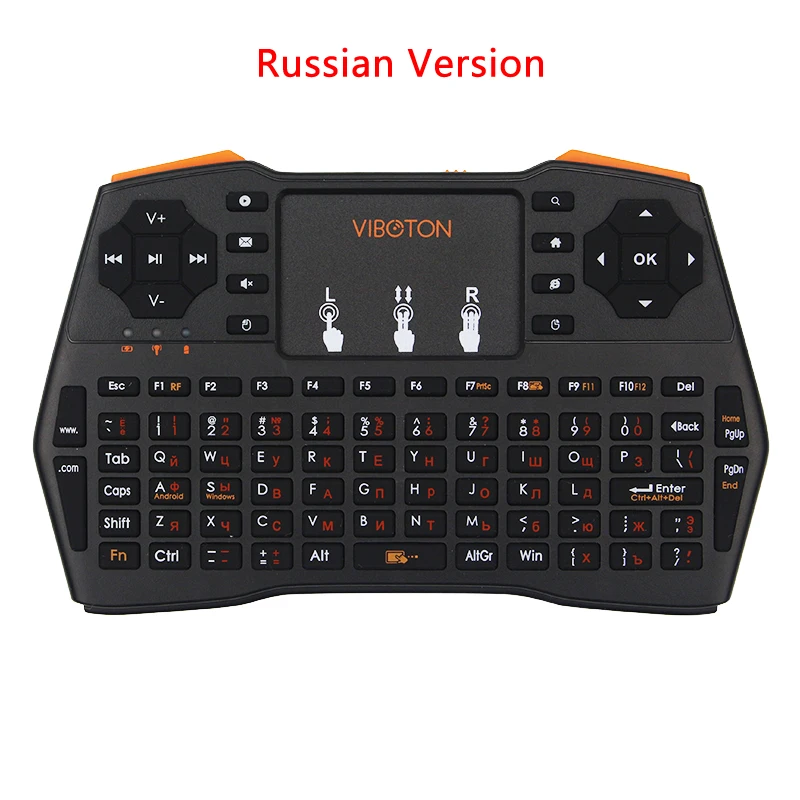 2.4G Mini Keyboard Wireless Touchpad with English/Russian/Spanish Language for PC Laptop Android TV Smart Raspberry Pi | Компьютеры и