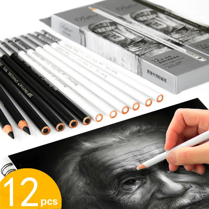 Marco White Charcoal Pencil Profesional Black Charcoal Pen Sketch Drawing Para Dibujar Papeleria Soft-medium-hard Chrcoal Pen
Marco White Charcoal Pencil Profesional Black Charcoal Pen Sketch Drawing Para Dibujar Papeleria Soft-medium-hard Chrcoal Pen
