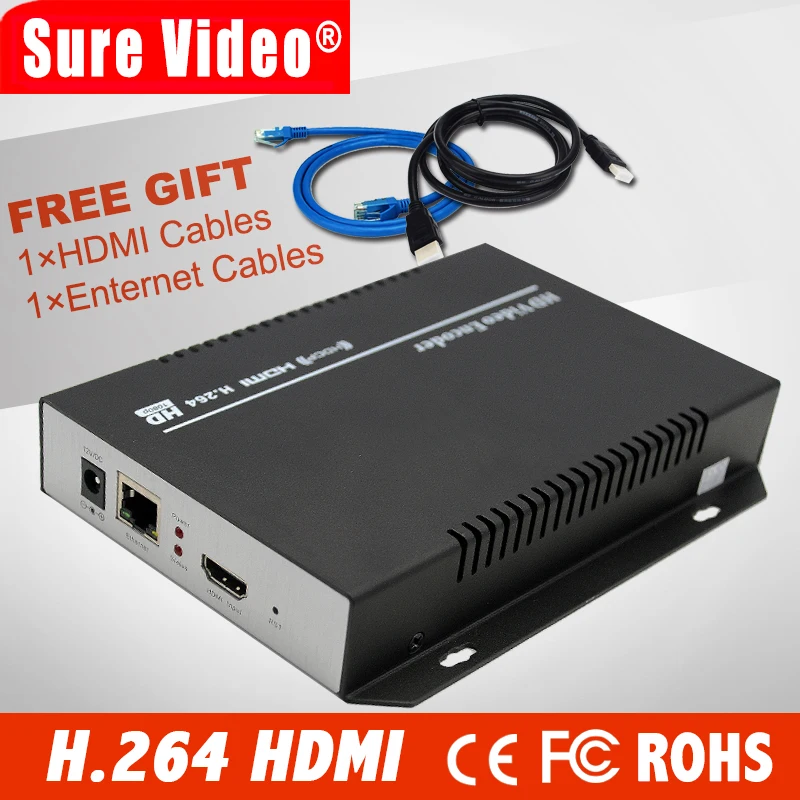 DHL Бесплатная доставка MPEG4 /H.264 hd IPTV кодер/HD HDMI энкодер для IPTV/ONVIF/RTMP Транслируй