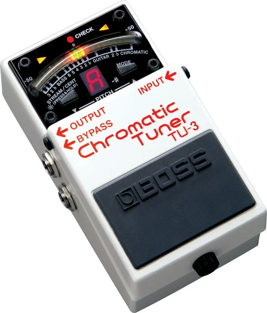 

Boss Audio TU-3 Chromatic Guitar and Bass Tuner Pedal with Bypass with Free Bonus Pedal Case