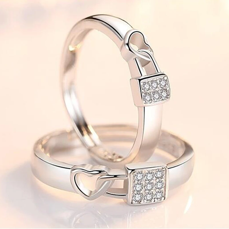 Utimtree Rhinestone Rings for Wedding Jewelry S925 Stamped Sterling Silver Adjustable Finger Ring Women and Men Couple Anillos
Utimtree Rhinestone Rings for Wedding Jewelry S925 Stamped Sterling Silver Adjustable Finger Ring Women and Men Couple Anillos