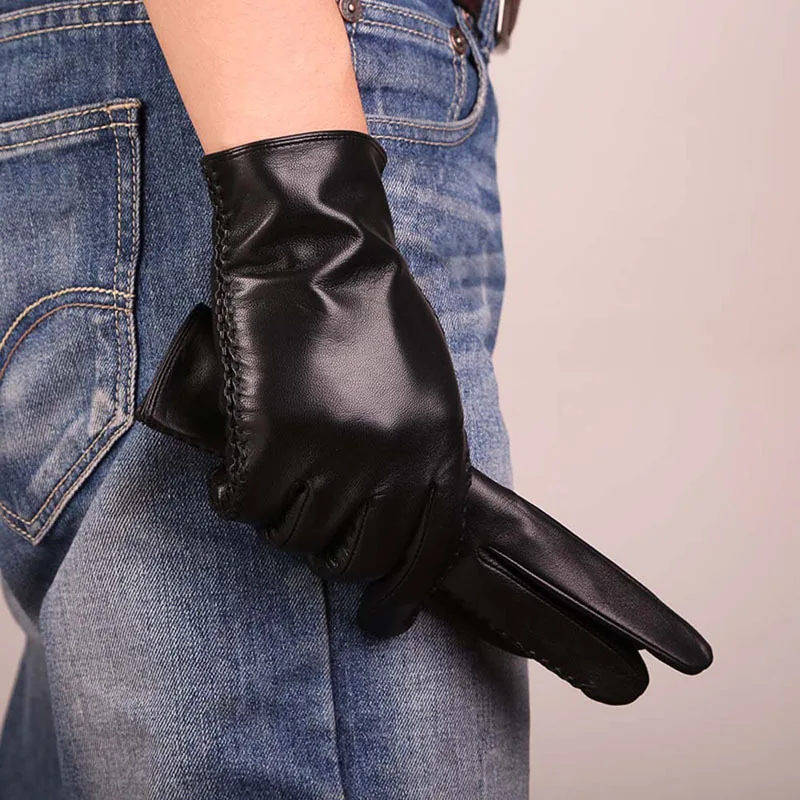 Male Genuine Leather Gloves Sheepskin Fashion Slim Wrist Leather Gloves Men Driving Winter Warm Gloves Mittens Free Shipping
Male Genuine Leather Gloves Sheepskin Fashion Slim Wrist Leather Gloves Men Driving Winter Warm Gloves Mittens Free Shipping