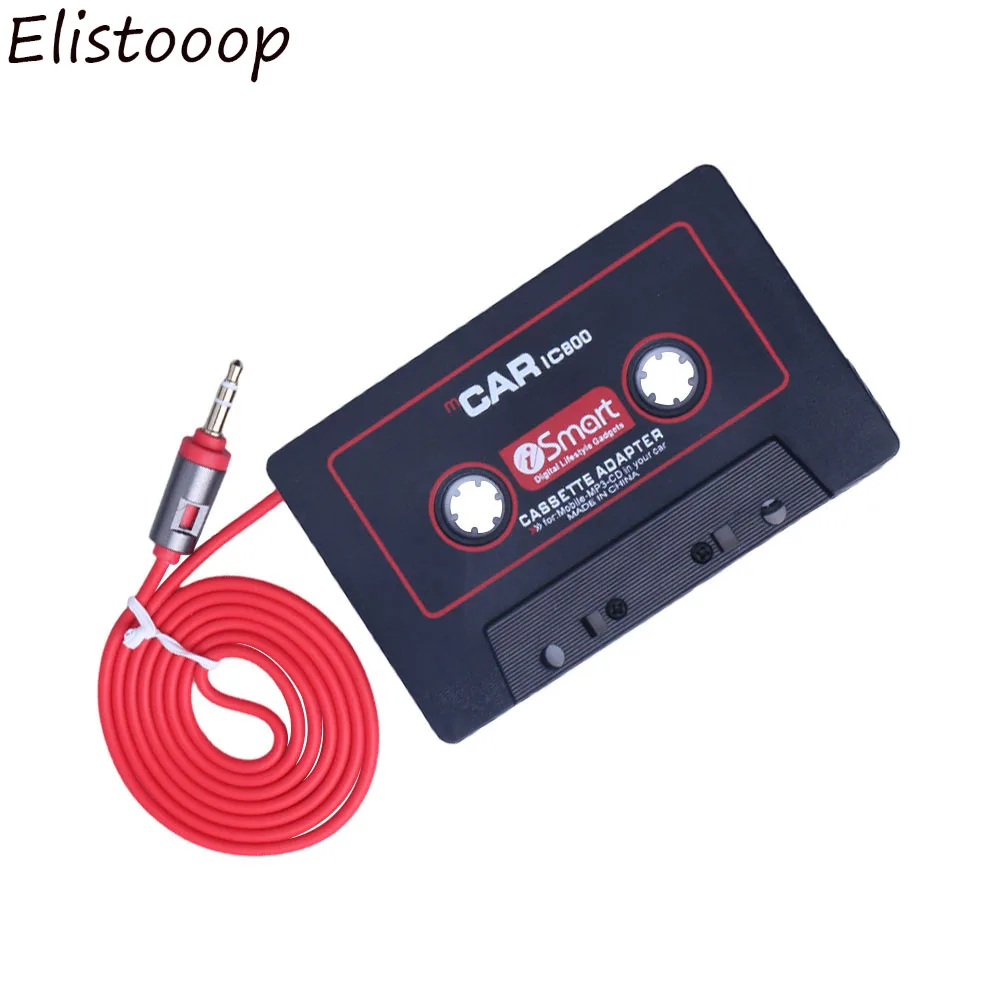 Elistooop 3 5 мм разъем автомобильная кассета MP3 плеер лента адаптер преобразователь