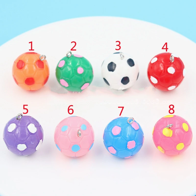 50PCS Resin Color Football Soccer Sports Pendant DIY Accessories Charm Fashion Handmade Necklace Keychains Earrings Wholesale
50PCS Resin Color Football Soccer Sports Pendant DIY Accessories Charm Fashion Handmade Necklace Keychains Earrings Wholesale