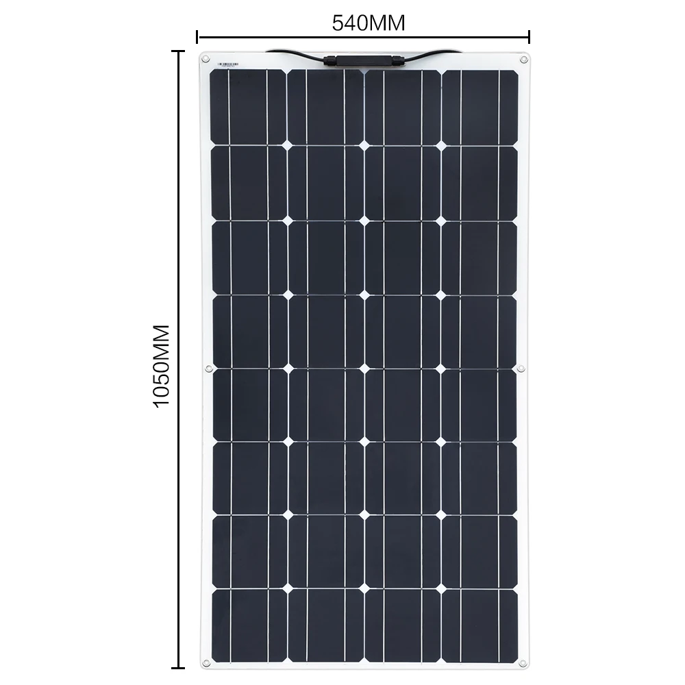 100w Flexible Monocrystalline solar panel 300w DIY kit 30A Controller cable adapter for 12v 24V battery RV yacht power charge |
