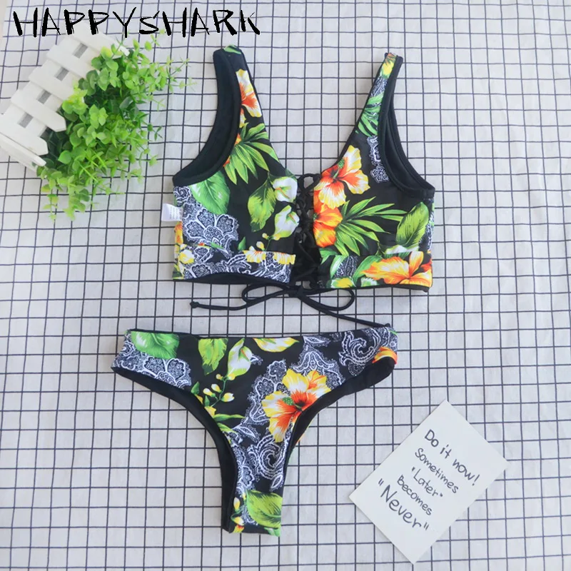 HAPPYSHARK 2019 New Arrival Floral Bikinis Female X Cross Strappy Biquinis Women Swimwear Push Up 2 Pcs Swimsuit Dropshipper
HAPPYSHARK 2019 New Arrival Floral Bikinis Female X Cross Strappy Biquinis Women Swimwear Push Up 2 Pcs Swimsuit Dropshipper
