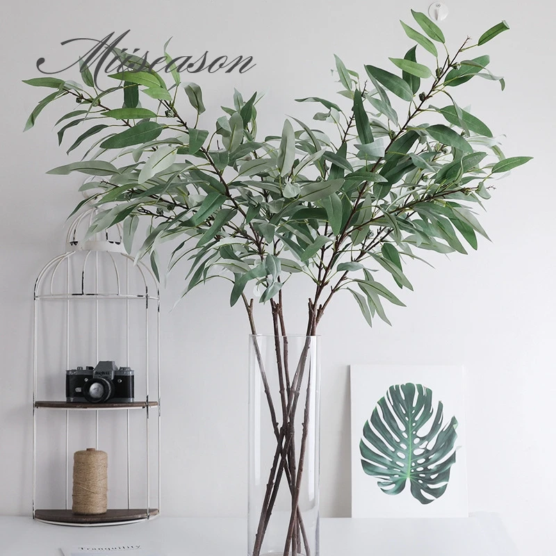 Green Artificial Leaves Large Eucalyptus Plants Wall Material Decorative Fake Plants For Home Garden Party Decor 34/46pcs leaves
Green Artificial Leaves Large Eucalyptus Plants Wall Material Decorative Fake Plants For Home Garden Party Decor 34/46pcs leaves