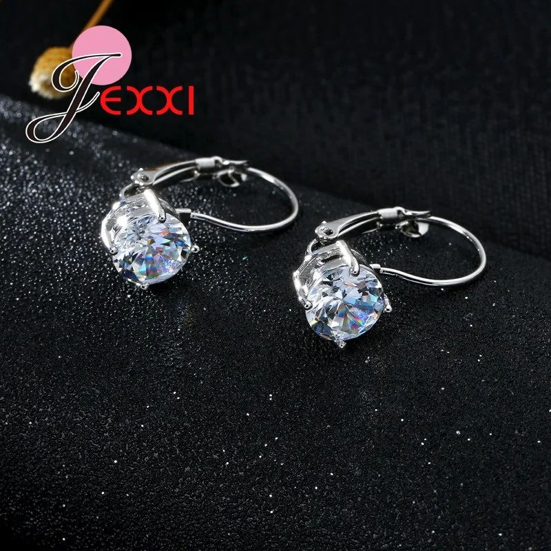925 Sterling Silver Earrings For Female African Shiny White Cubic Zircon Rings Best Gift for Women Jewelry Wholesale
925 Sterling Silver Earrings For Female African Shiny White Cubic Zircon Rings Best Gift for Women Jewelry Wholesale