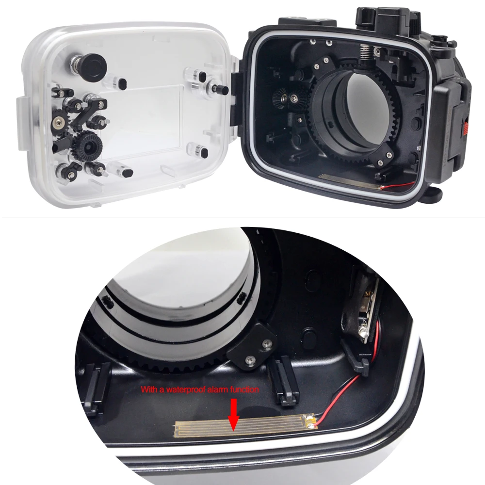 Mcoplus Canon M6 40m/130ft Underwater Case Waterproof Diving Housing Camera Bag for Canon EOS M6 Camera
Mcoplus Canon M6 40m/130ft Underwater Case Waterproof Diving Housing Camera Bag for Canon EOS M6 Camera