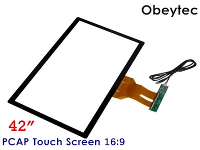 Obeytec 42 "широкий емкостный сенсорный экран 16:9 10 точек касания PCAP сенсорная