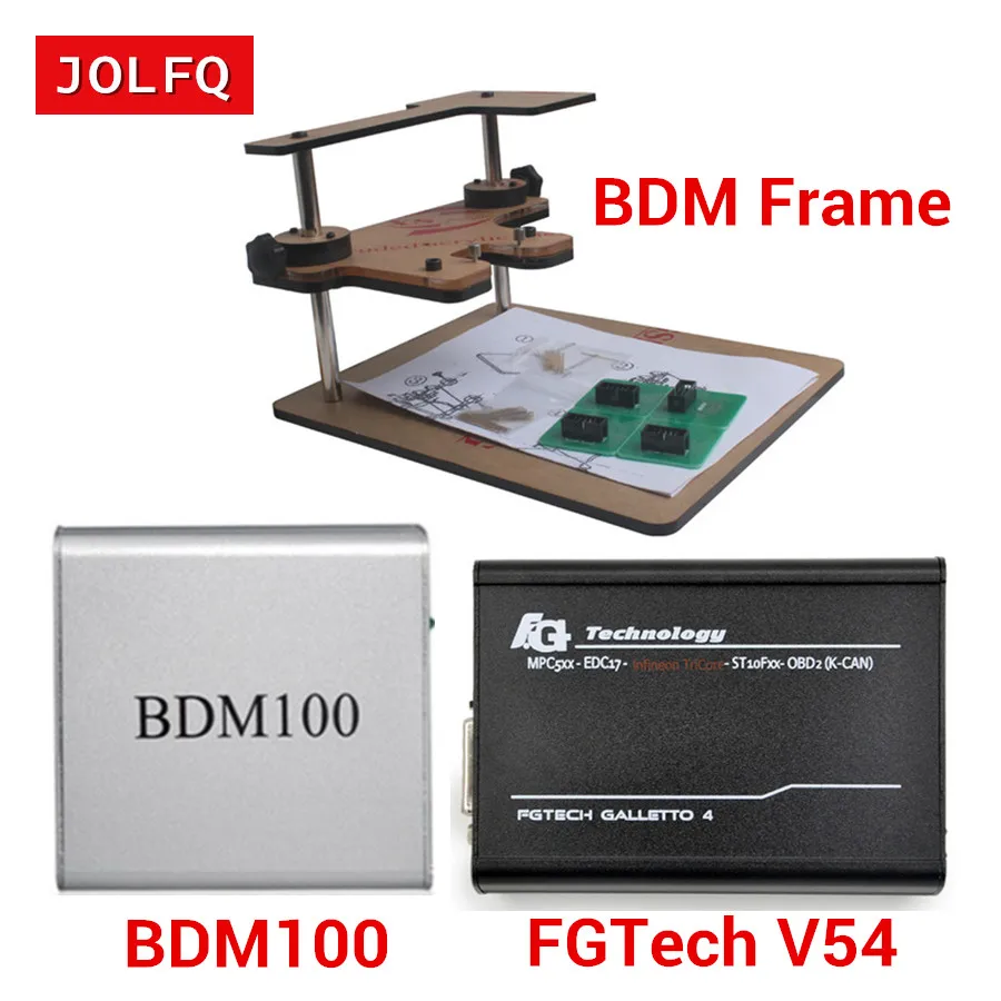 Высокое качество рамка фонового режима отладки + BDM100 Fgtech Galletto 4 Мастер v54 FG Tech БДМ