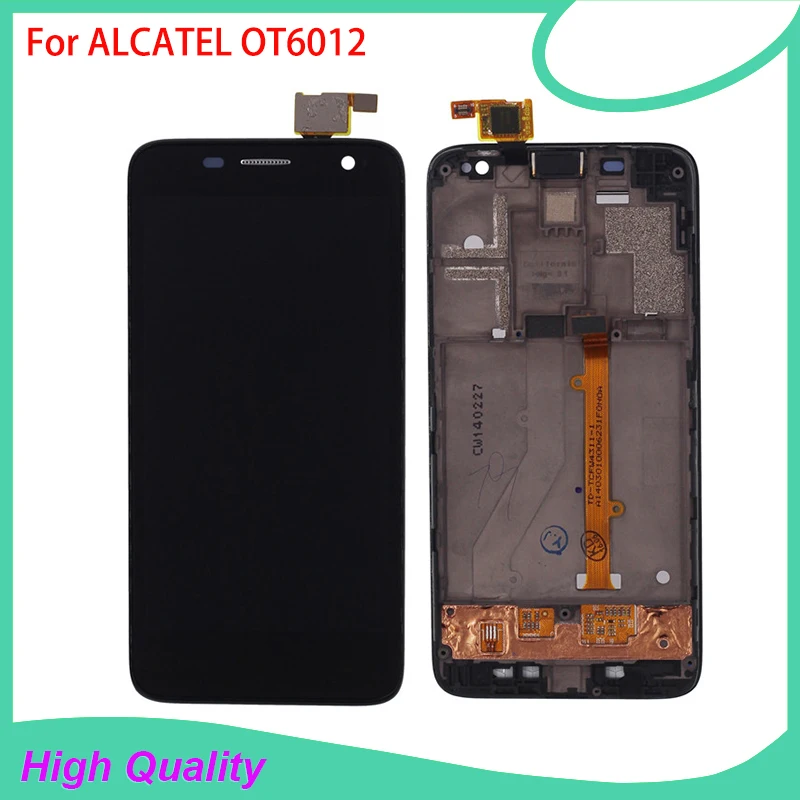 Hot Selling LCD Display with Frame For Alcatel OT6012 6012 Touch Screen Black Color 100% Guarantee Mobile Phone Touch Panel
Hot Selling LCD Display with Frame For Alcatel OT6012 6012 Touch Screen Black Color 100% Guarantee Mobile Phone Touch Panel